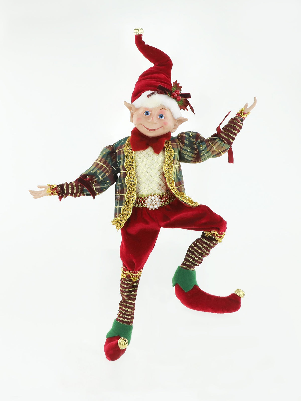 Elf Wrappy Red/green /gold 50cm