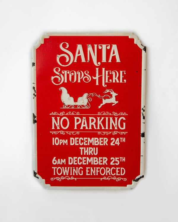 Xmas Sign No Parking 51x36cm