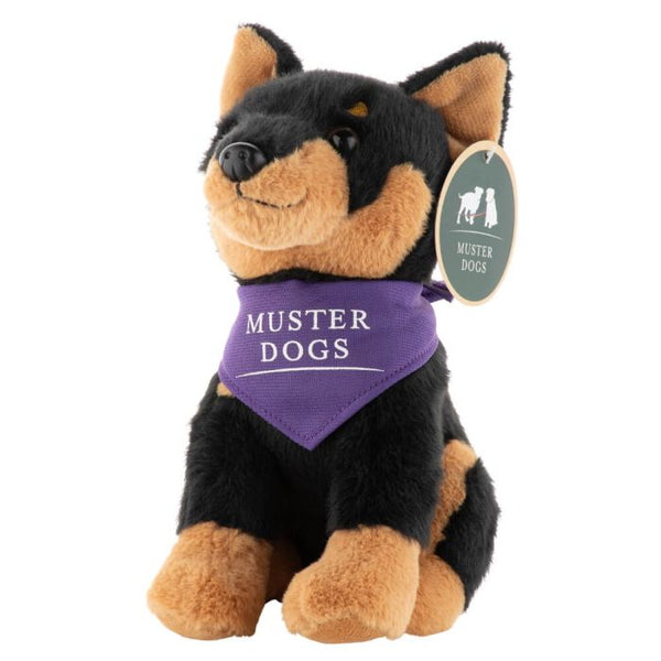 Muster Dogs - Black & Tan Kelpie Plush 20cm