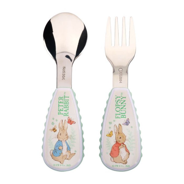 Peter Rabbit Peter & Flopsy 2 Piece Cutlery Set