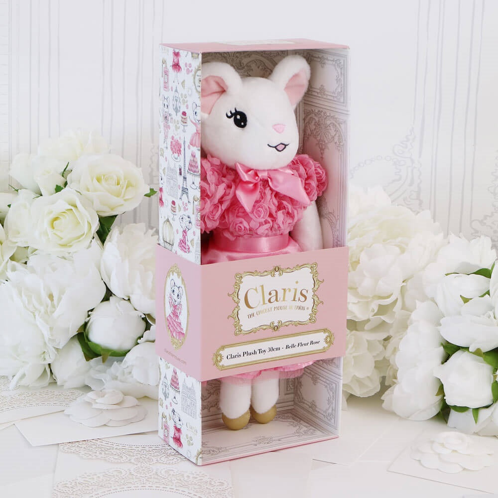 CLARIS PLUSH 30CM - BELLE FLEUR ROSE