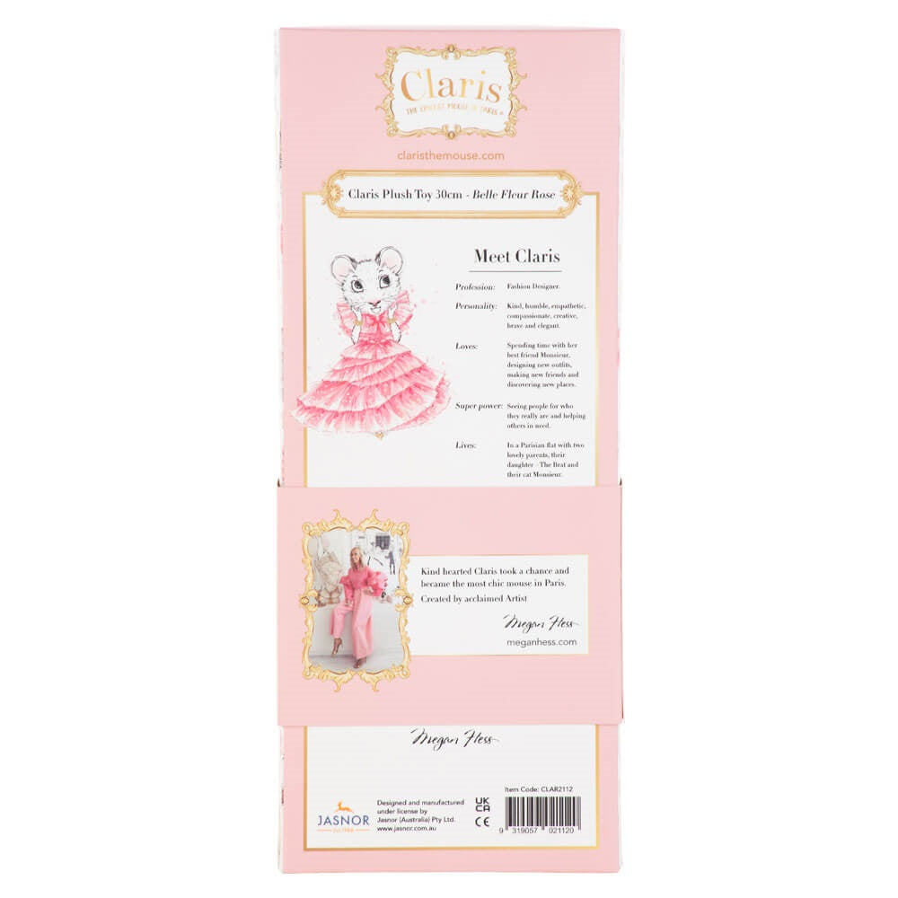 CLARIS PLUSH 30CM - BELLE FLEUR ROSE