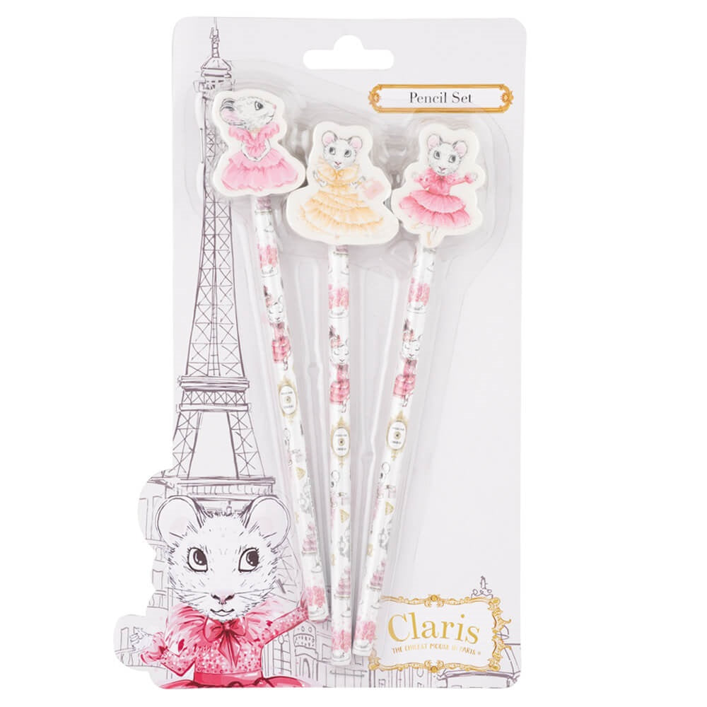 CLARIS PENCIL WITH TOPPER (SET OF 3) 