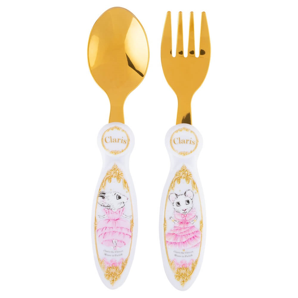 CLARIS 2 PIECE GOLD CUTLERY SET