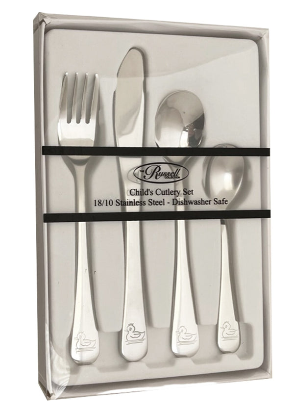 Cutlery Set 4 Piece Stainless Steel - Duck
