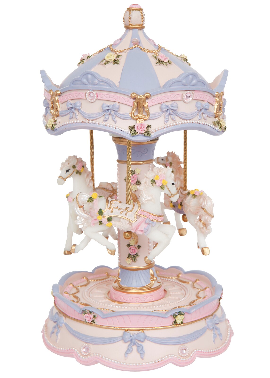 Carousel 3 Horse Luna Musical 