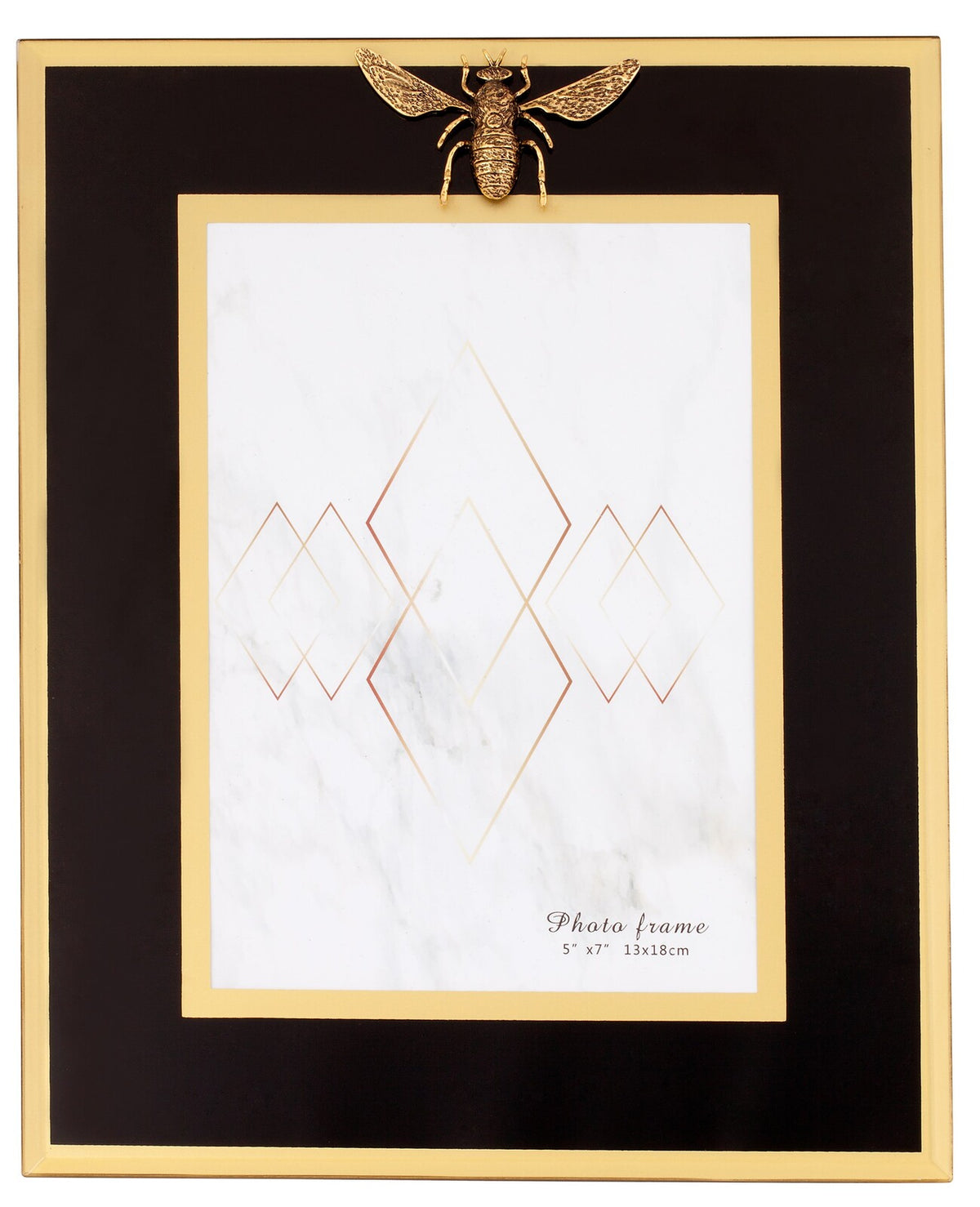 Frame With Bee 5x7 Black/gold