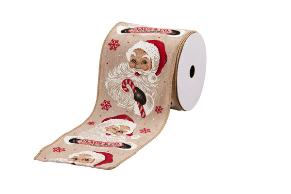 CHRISTMAS RIBBON WOODLAND SANTA 910CM 