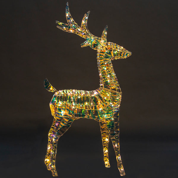 CHRISTMAS LIGHT UP REINDEER WITH TWINKLE LIGHTS