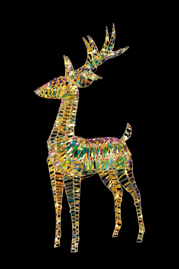 CHRISTMAS LIGHT UP REINDEER WITH TWINKLE LIGHTS