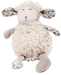 BABY RATTLE SHEEP WHITE 