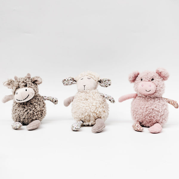 BABY RATTLE SHEEP WHITE 