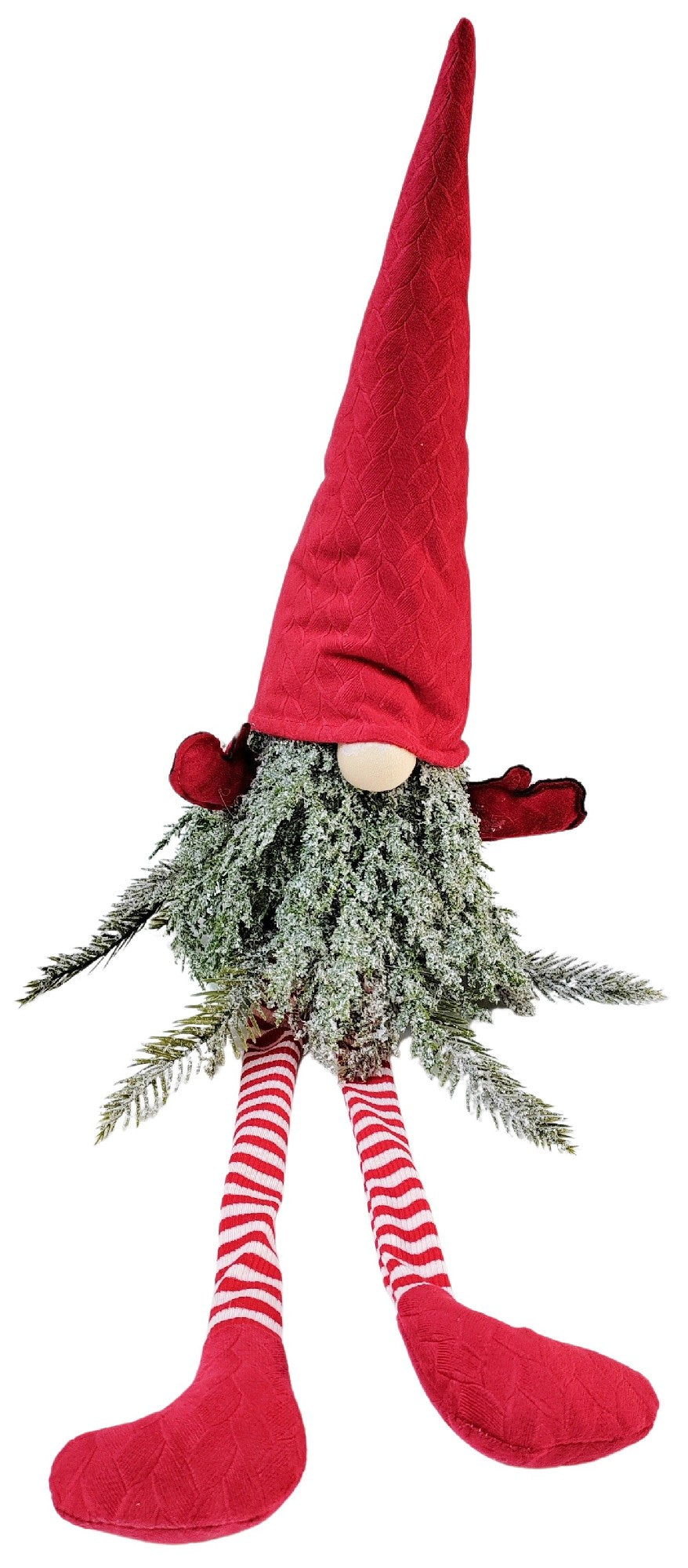 KNOME SPARKLY TREE TOMTE STANDING DECORATION RED
