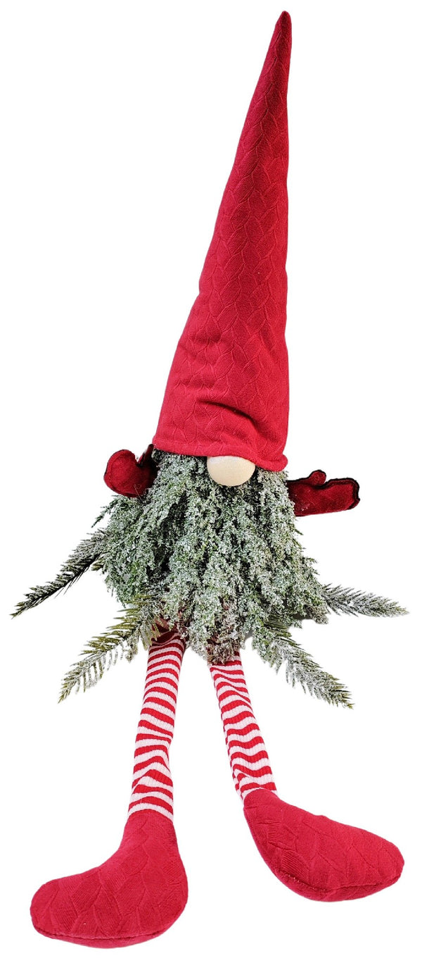 KNOME SPARKLY TREE TOMTE STANDING DECORATION RED