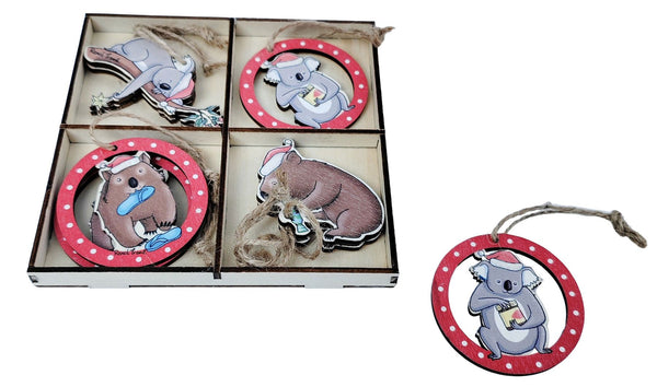 Decoration Wombats And Koalas Set Of 4