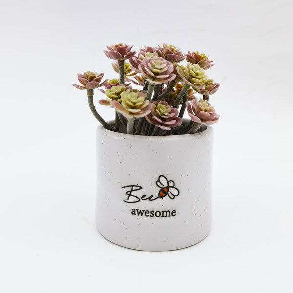 Pot Bee Awesome 7cm White