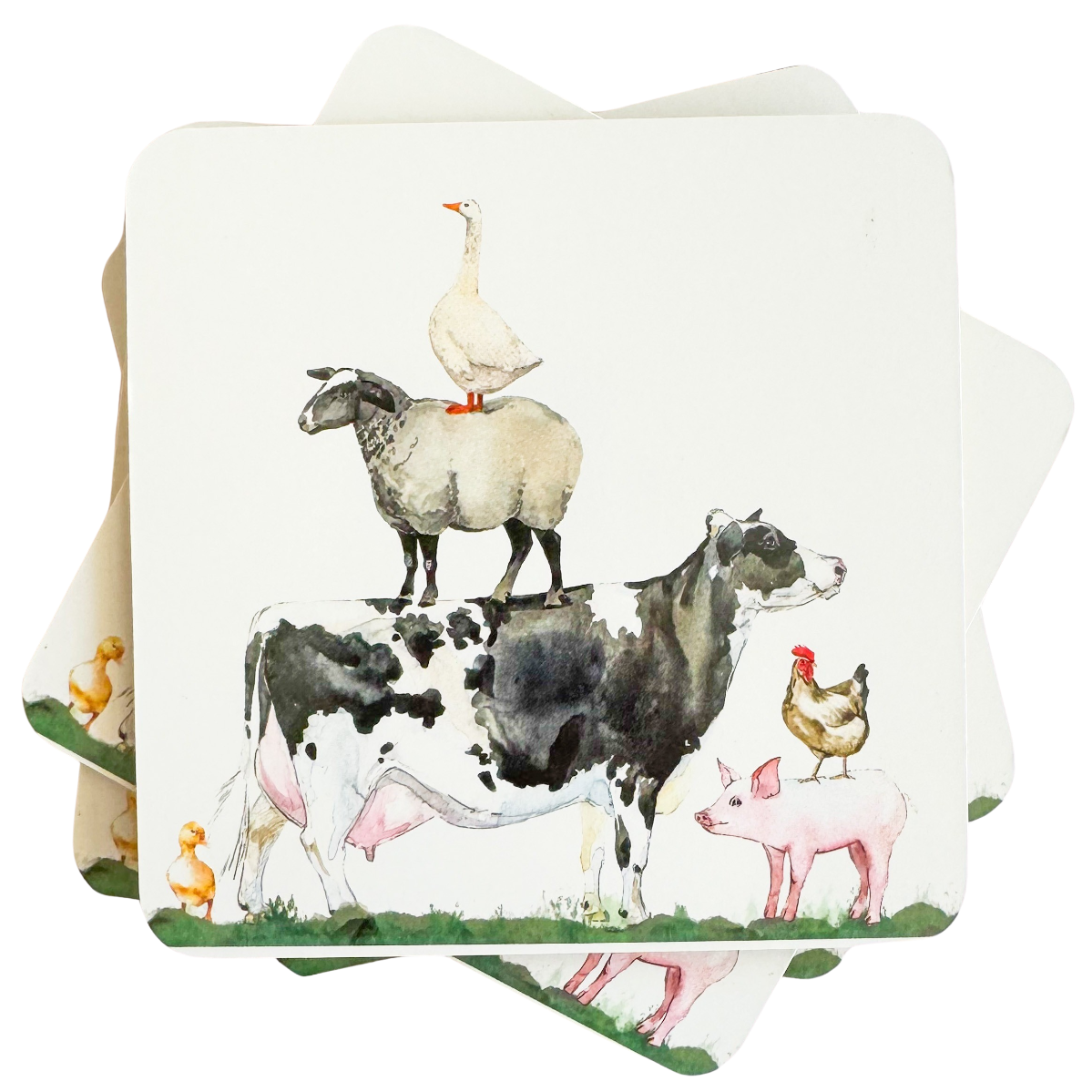 Farmyard Coasters Set/4