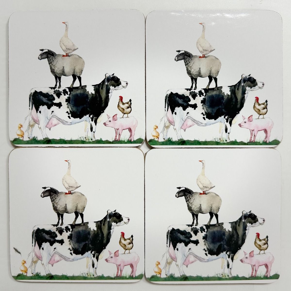 Farmyard Coasters Set/4