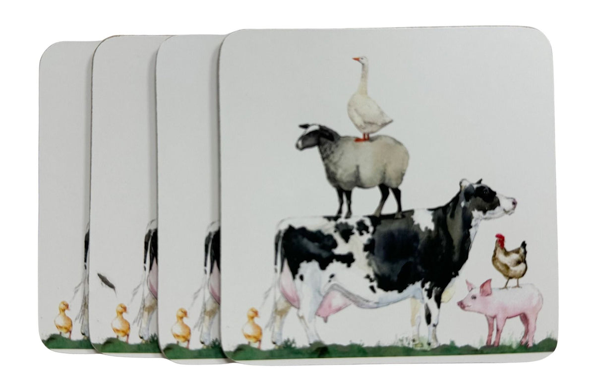 Farmyard Coasters Set/4