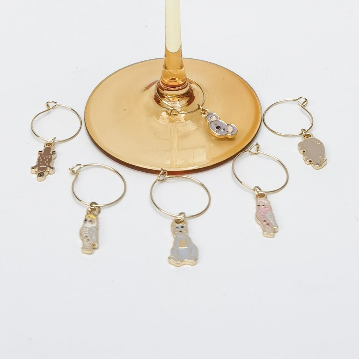 Australiana Wine Charms Set Of 6
