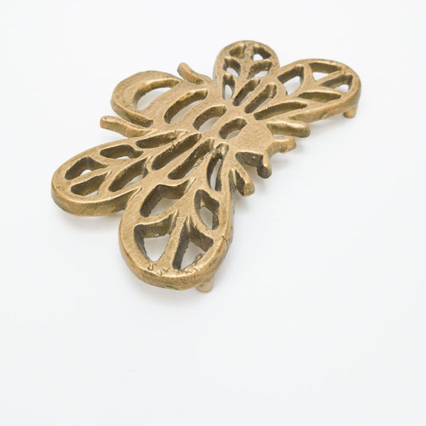 Bee Trivet Aged Brass 20cm