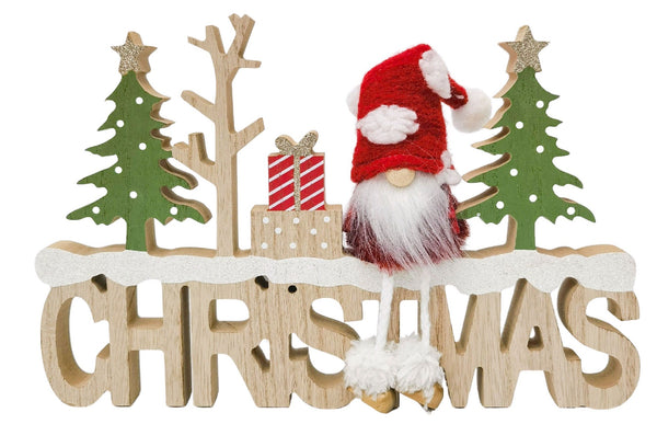 Decoration Tomte Spotty Christmas Sign Red 30cm