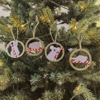 Decoration Oz Animals  Assorted Giftbox 6cm Set Of 8