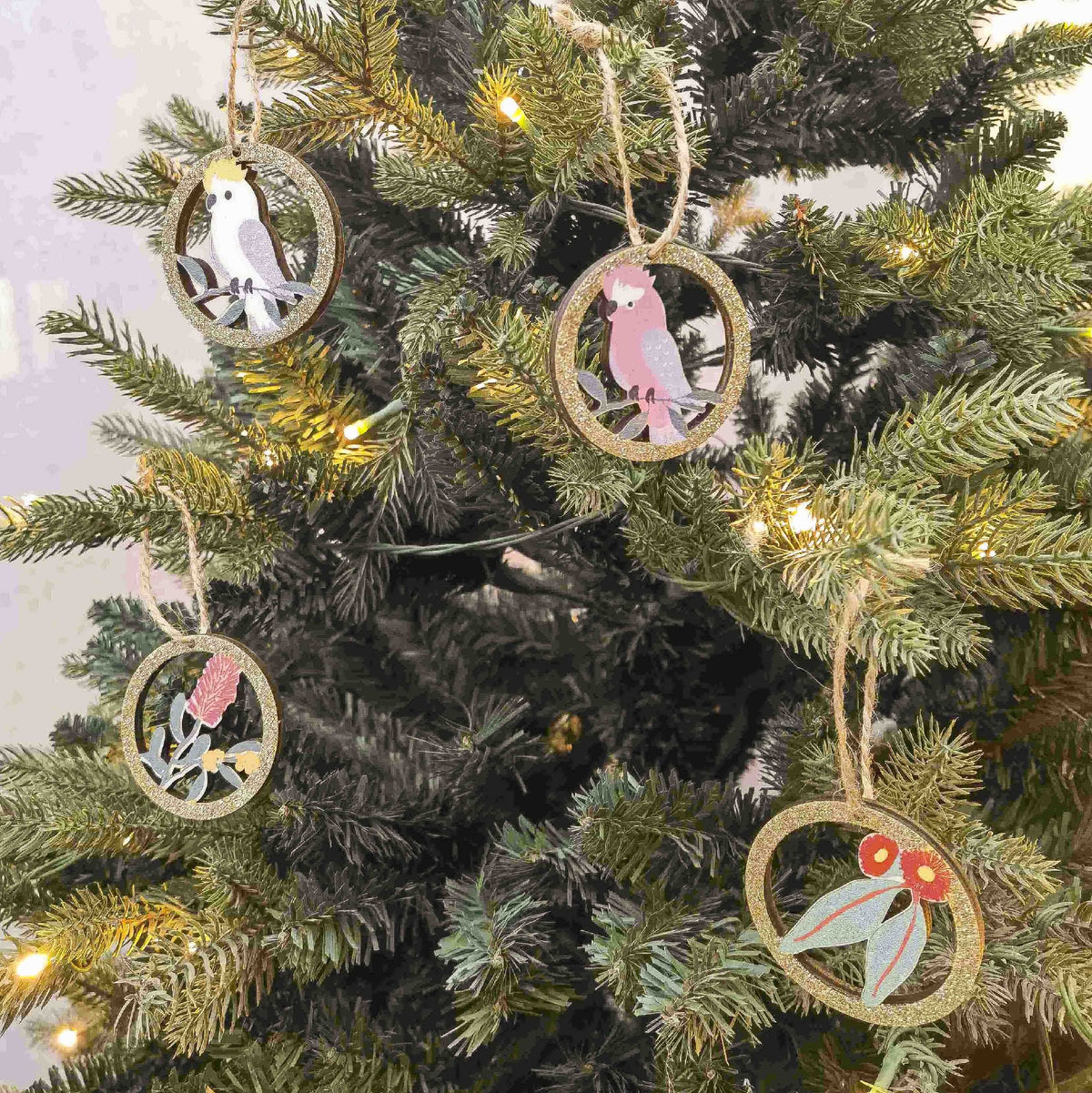 Decoration Oz Birds Assorted Gift Box 6cm Set Of 8