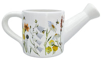 Bee Meadows Watering Can Planter Yellow 13x25cm