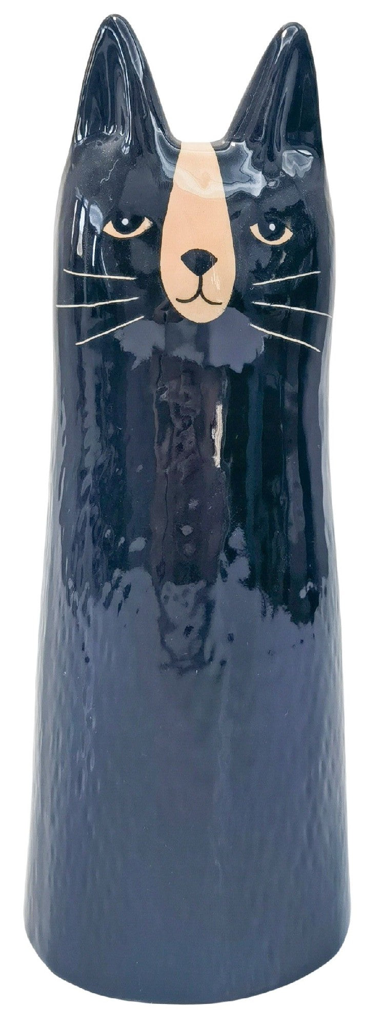 Vase Bailey Cat Black And White 23cm