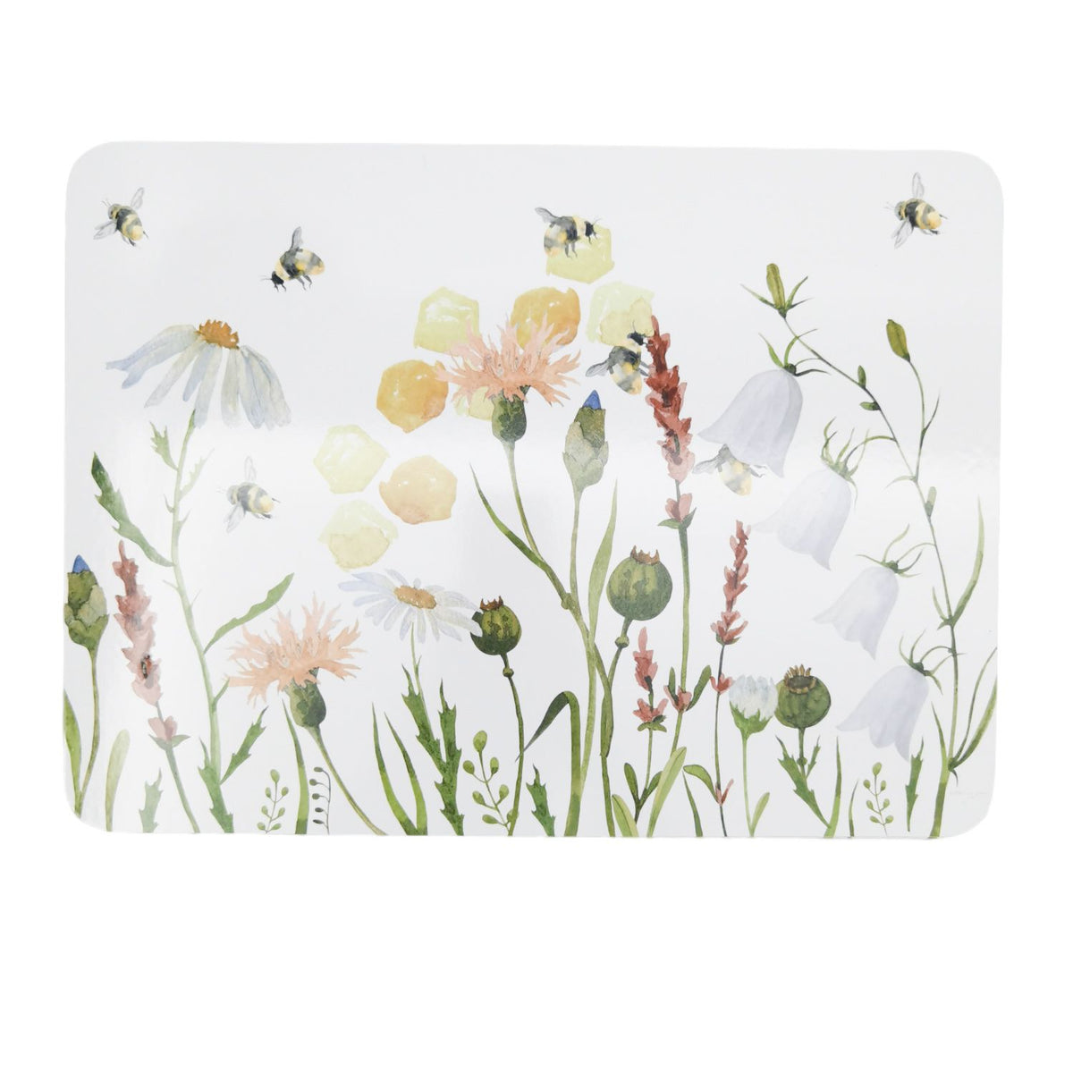 Bee Meadow Placemats Cork Set Of 4
