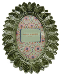 Frame Oval Leaf Green 4x6