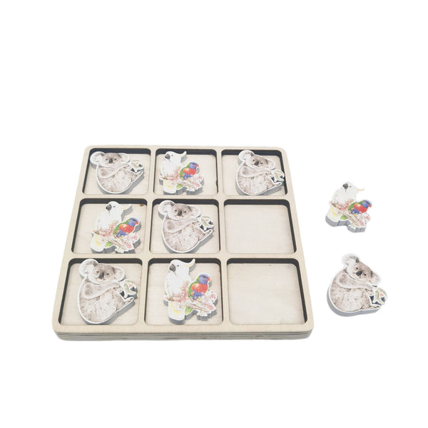 Tic Tac Toe Popcorn Blue Australiana