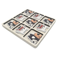 Tic Tac Toe Cat And Dog Set Black And Brown