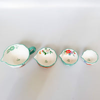 Posie Measuring Cups - White 7cm Set Of 4