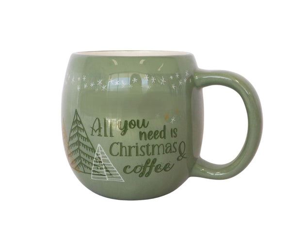 MUG ALL YOU NEED IS CHRISTMAS & COFFEE SAGE