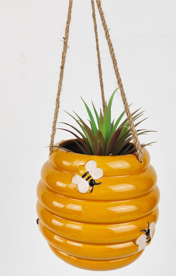 Planter Bee Hive Honeycomb Small 13cm