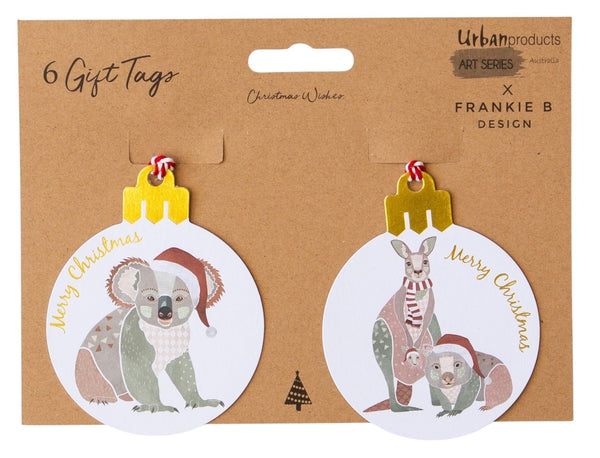 Christmas Gift Tag Aussie Animals
