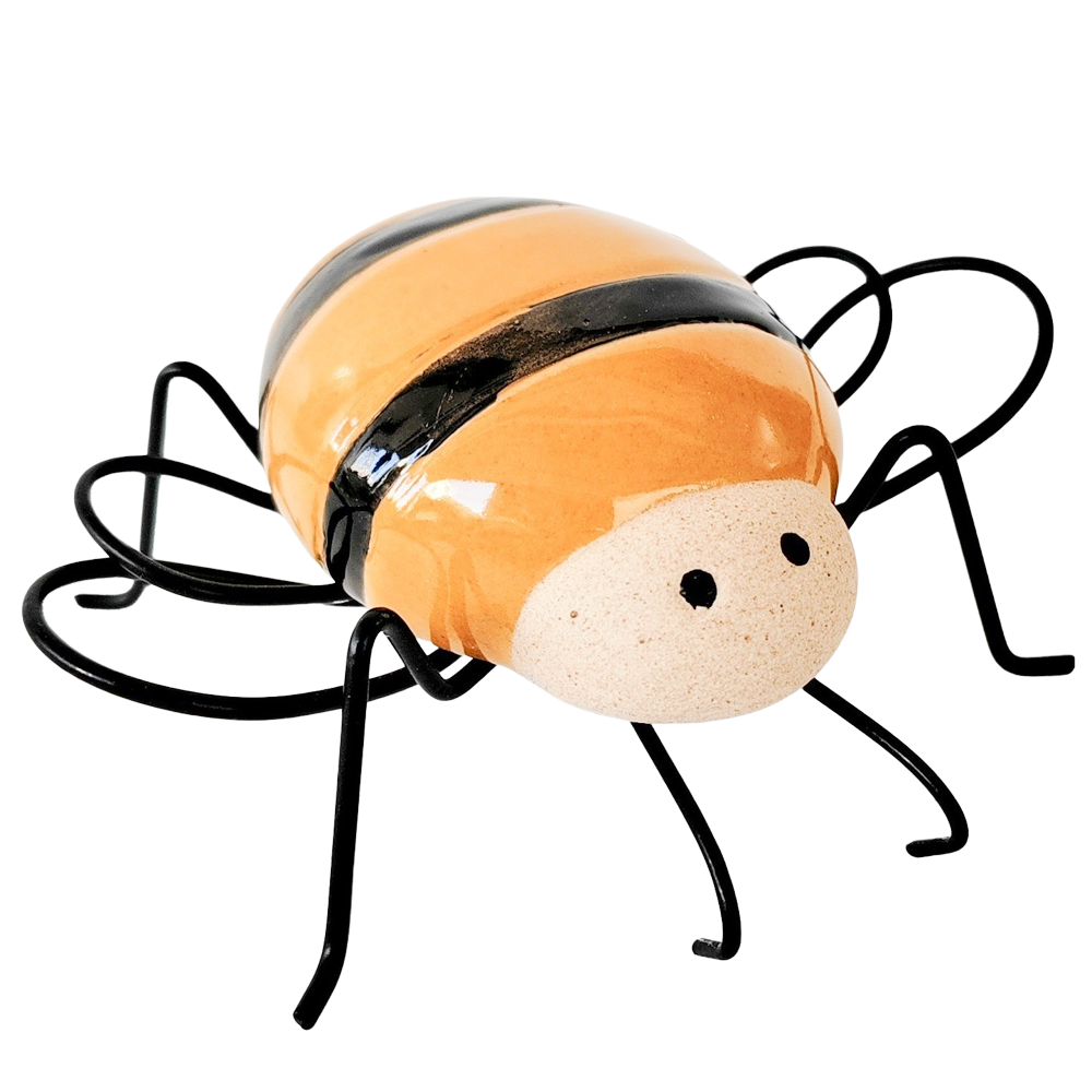 Bee Pot Hanger Yellow & Black 9cm