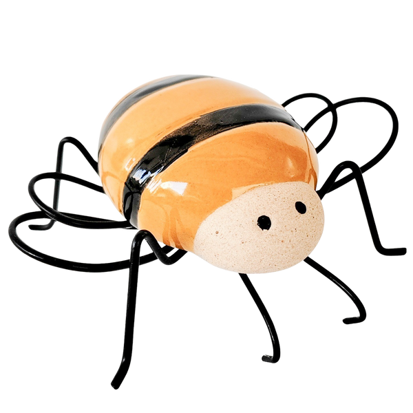 Bee Pot Hanger Yellow & Black 9cm
