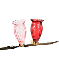 Vase Clip On S/2 Light Pink/pink