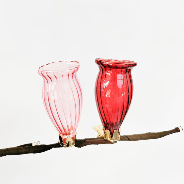 Vase Clip On S/2 Light Pink/pink