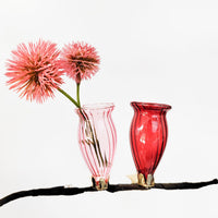 Vase Clip On S/2 Light Pink/pink
