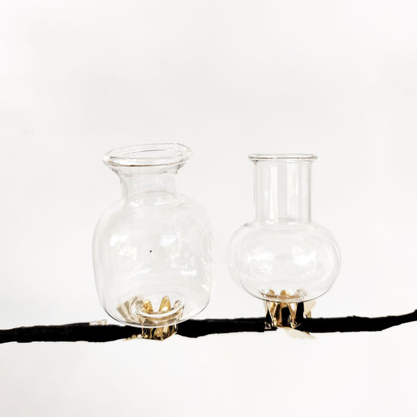 Vase Clip On Set/2 Test Tube Clear 