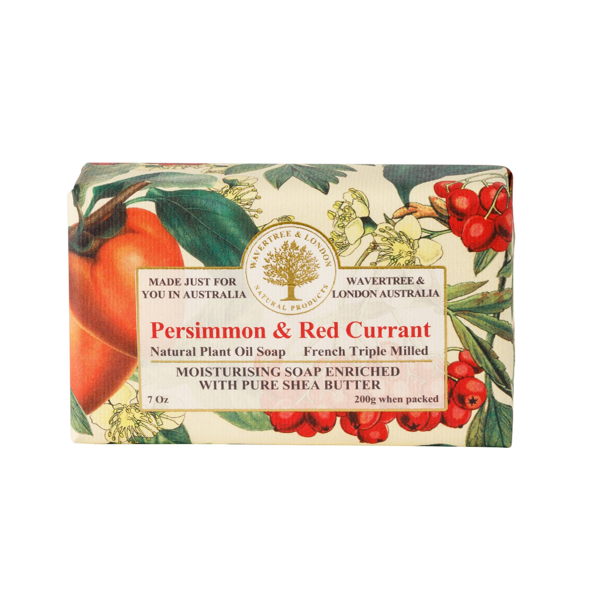 WAVERTREE & LONDON SOAP PERSIMMON & RED CURRANT