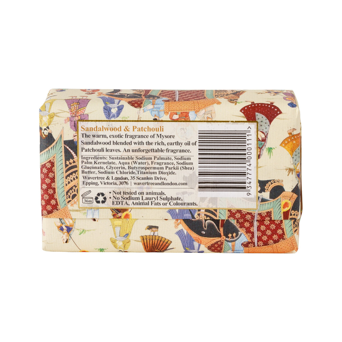 WAVERTREE & LONDON SOAP SANDLEWOOD & PATCHOULI