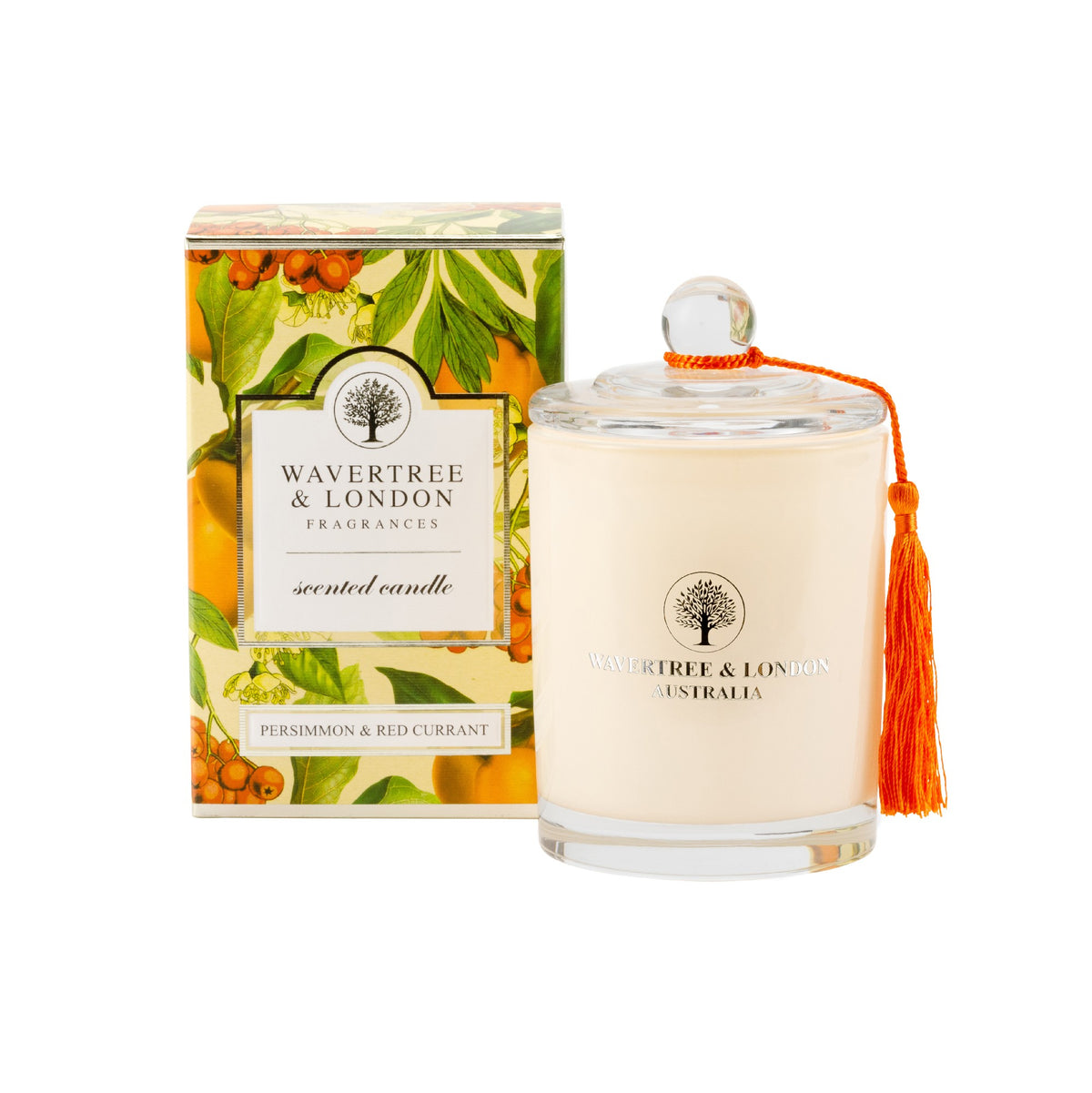 WAVERTREE & LONDON CANDLE 330GRMS PERSIMMON & RED CURRANT