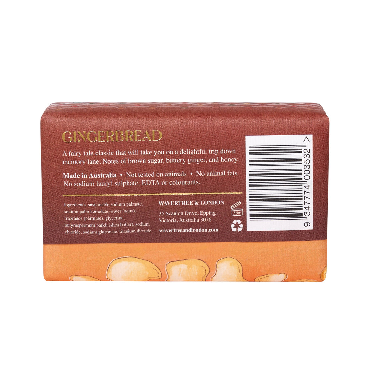 WAVERTREE & LONDON SOAP GINGERBREAD 