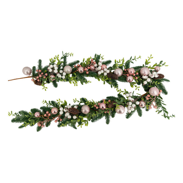 Garland Pink White Berry 180cm