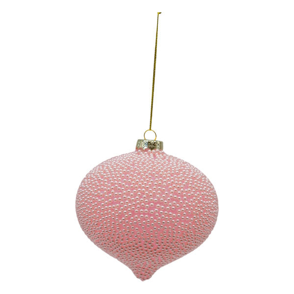 Bauble Pink Beaded Drop